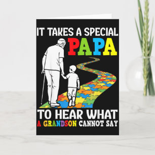 Tarjeta Se necesita un papá especial para escuchar lo que 