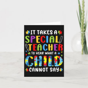 Tarjeta Se Necesita Un Profesor Especial Para Oír Lo Que U
