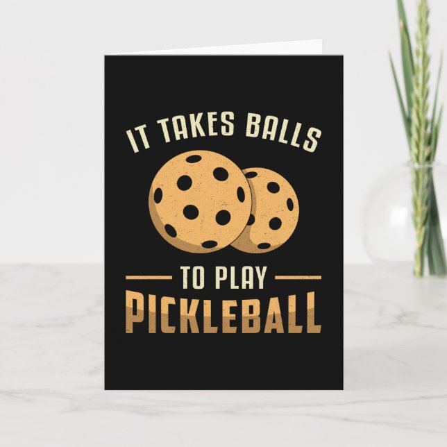 Tarjeta Se Necesitan Bolas Para Jugar El Regalo Dink Del J (Anverso)