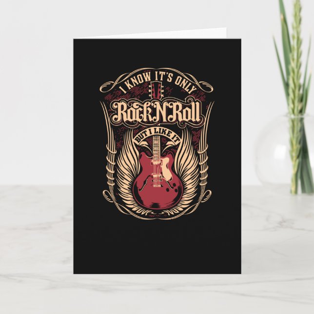 Tarjeta Sé que es sólo Rock n Roll (Anverso)
