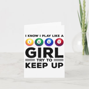 Tarjeta Sé Que Juego Como Un Chica Intento Mantener A Bill