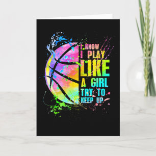 Tarjeta Sé Que Juego Como Un Chica Intento Seguir A Bysket