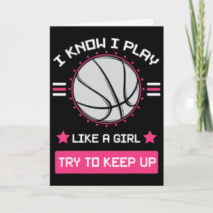 Tarjeta Sé Que Juego Como Un Chica Intento Seguir A Bysket