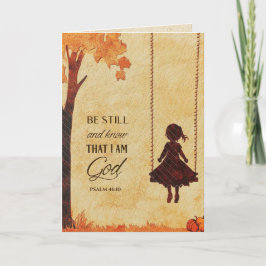 Tarjeta Sé que soy Dios Biblia Verse Salmo 46:10