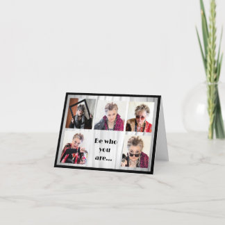 Tarjeta Sé quien eres y di lo que sientes carta