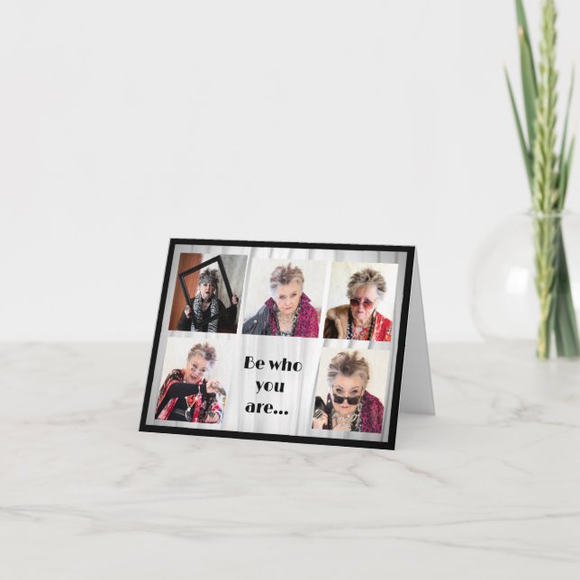 Tarjeta Sé quien eres y di lo que sientes carta (Anverso)