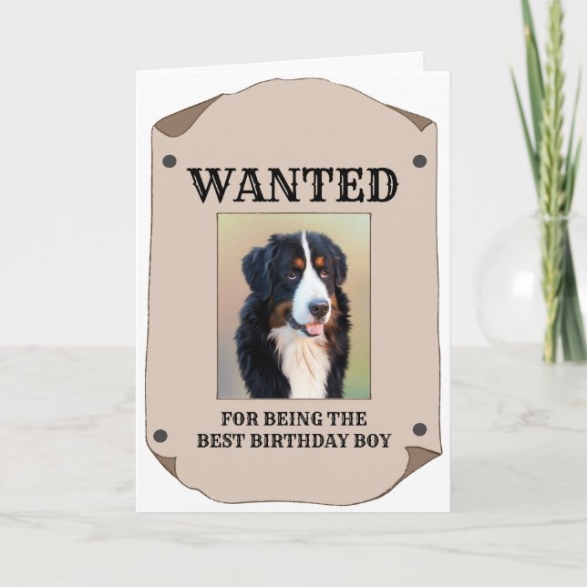 Tarjeta Se Quiere Comer Foto De Perro Personalizado De Hog (Anverso)