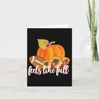 Tarjeta Se Siente Como Caer  Granja Fresca Calabaza