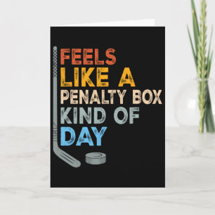 Tarjeta Se siente como un día de caja de penalización dive