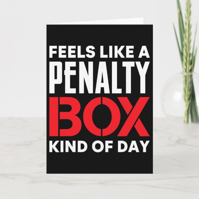 Tarjeta Se Siente Como Un Día De Caja De Penalización Dive (Anverso)