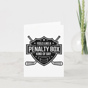 Tarjeta Se Siente Como Una Caja De Pena Un Poco De Hockey