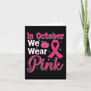 Tarjeta Se Usa Cinta Rosa Para Concienciar Al Cáncer De Ma