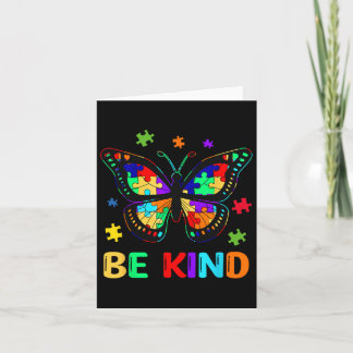 Tarjeta Sea amable autismo Conciencia mariposa Pieza Rompe