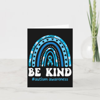 Tarjeta Sea amable autismo Rompecabezas de conciencia Cort