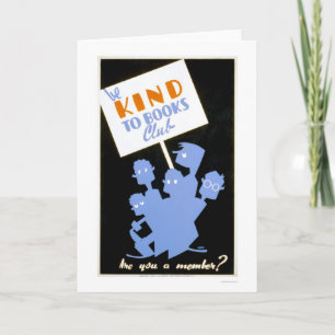 Tarjeta Sea bueno con el club de libros WPA 1940