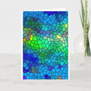 Tarjeta Sea - estímulo - pedazos bendecidos del vitral
