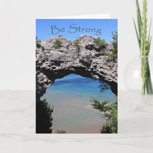 Tarjeta Sea fuerte - estímulo de la roca del arco (Anverso)