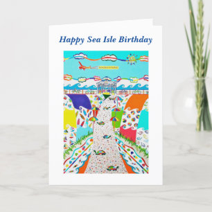 Tarjeta Sea Isle City, NJ Birthday Card