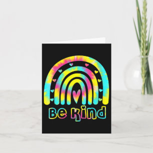 Tarjeta Sea Kind Tie Dye Rainbow Amabilidad Autismo Concie