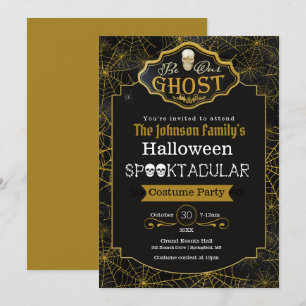 Tarjeta Sea nuestra invitativa de fiesta de disfraces de o