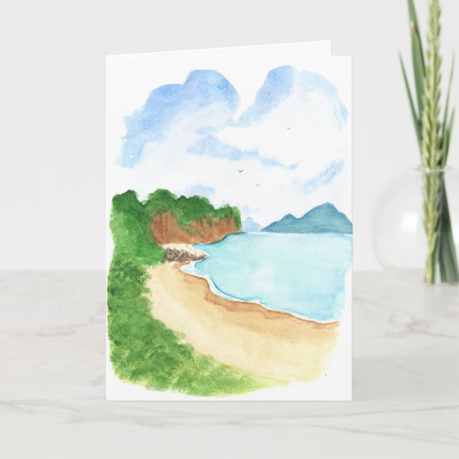 Tarjeta Sea Shore Beach  (Anverso)