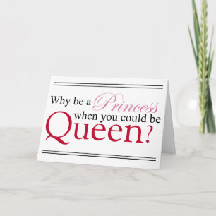 Tarjeta Sea una reina