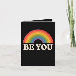 Tarjeta Sea usted Gay Lesbian Orgullo LGBTQ Aliado Rainbow