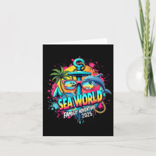 Tarjeta Sea World 2025 Explorador Oceánico Recuerdos Vacac