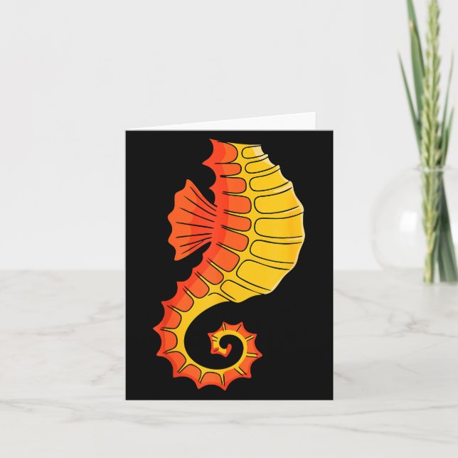 Tarjeta Seahorse Shirt Adult Kids Men Women Sea Horse Cost (Anverso)