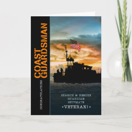 Tarjeta Seaman de la Guardia de la Costa de Jubilación Mil