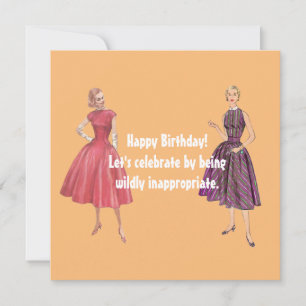 Tarjeta Seamos Inapropiados, Graciosa Llanura de Cumpleaño