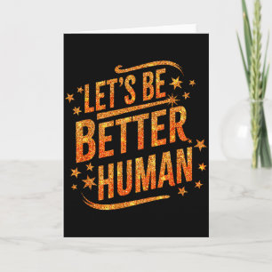 Tarjeta Seamos Mejores Humanos Motivacionales Mujeres Mode