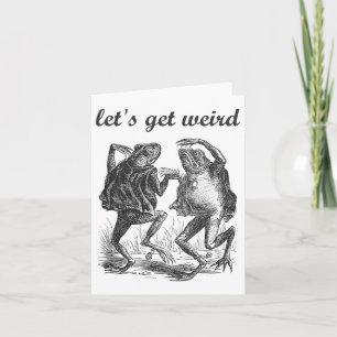 Tarjeta Seamos raras las ranas bailando hadas hadas hadas 