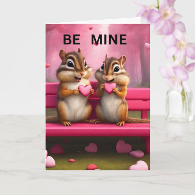 Tarjeta Sean míos los chipmunks (Orquídea)