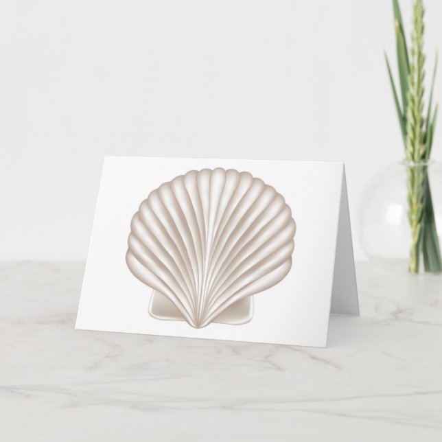 Tarjeta Seashell del estilo del aerógrafo (Anverso)