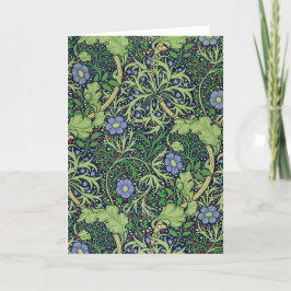Tarjeta Seaweed cobalt thyme - William Morris