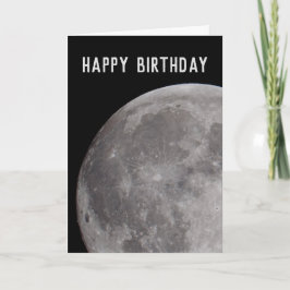 Tarjeta Sección del tema de astronomía de la Luna