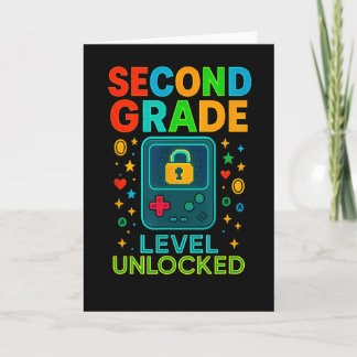 Tarjeta Second Grade Level Unlocked Gamer Ck To School Con