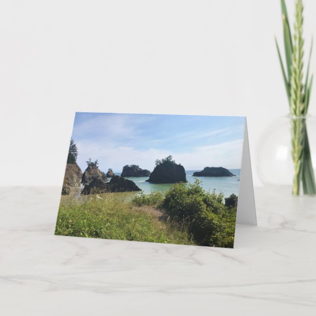 Tarjeta Secret Beach, Samuel H. Boardman, Oregon (Anverso)