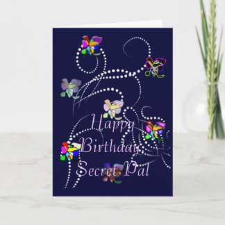 Tarjeta secreto PAL del feliz cumpleaños