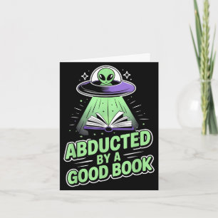 Tarjeta Secuestrado por un buen libro divertido ovni alien