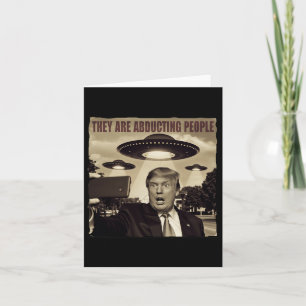 Tarjeta Secuestro de extranjeros en Trump Selfie Ufo