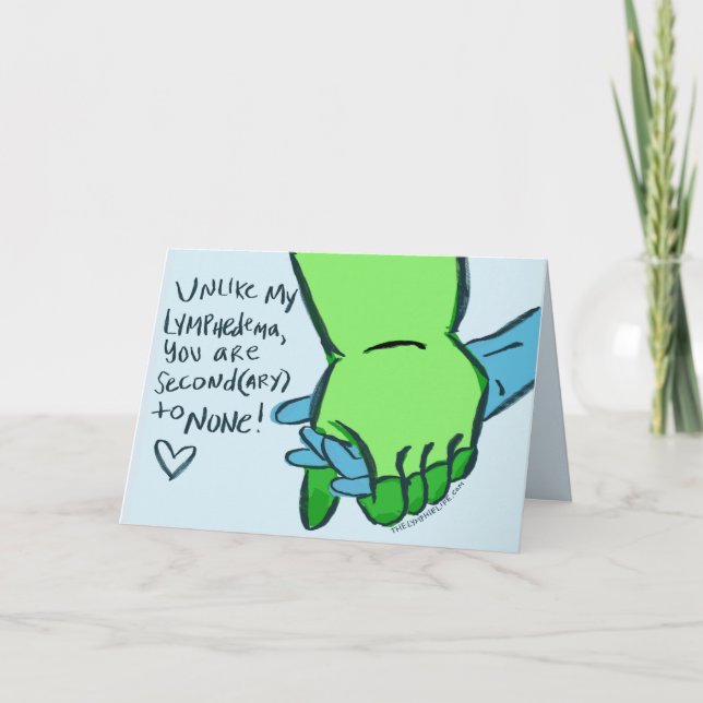 Tarjeta secundaria de linfedema "Segunda a ninguna (Anverso)