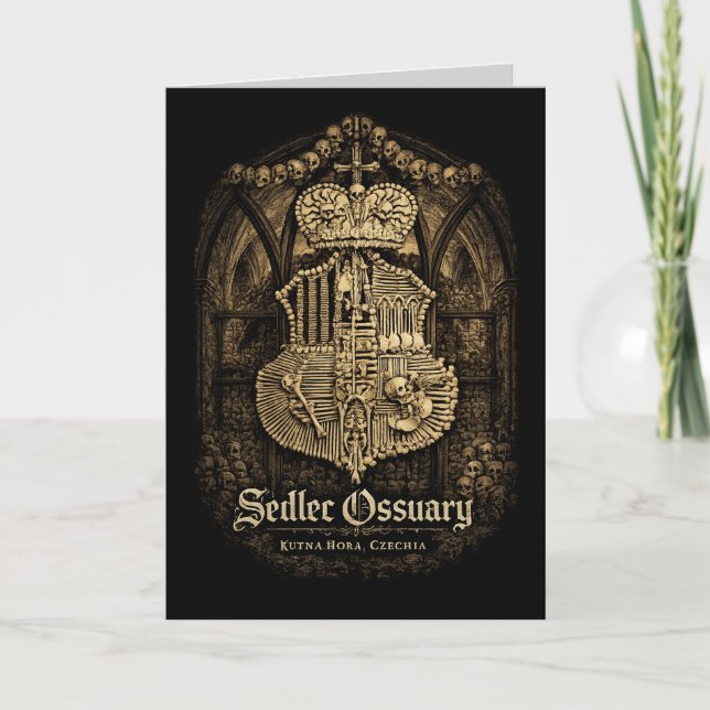 Tarjeta Sedlec Ossuary (Anverso)