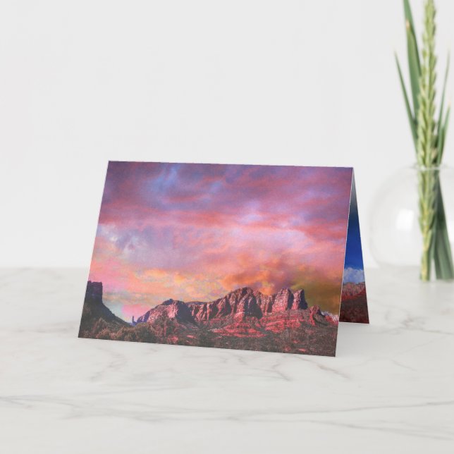 Tarjeta SEDONA ARIZONA Red Rock Sunset (Anverso)