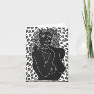Tarjeta Seduction At A Simple Glance Folded Greeting Card