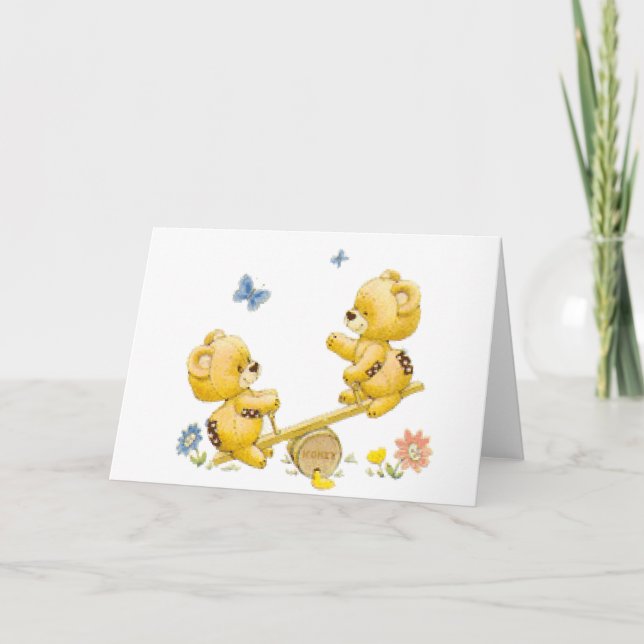Tarjeta See Saw Bears (Anverso)