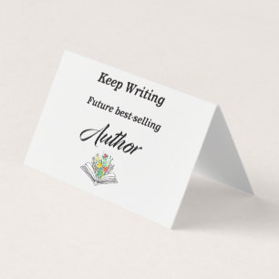 Tarjeta Seguir escribiendo Motivación de Autor de Mejor Ve