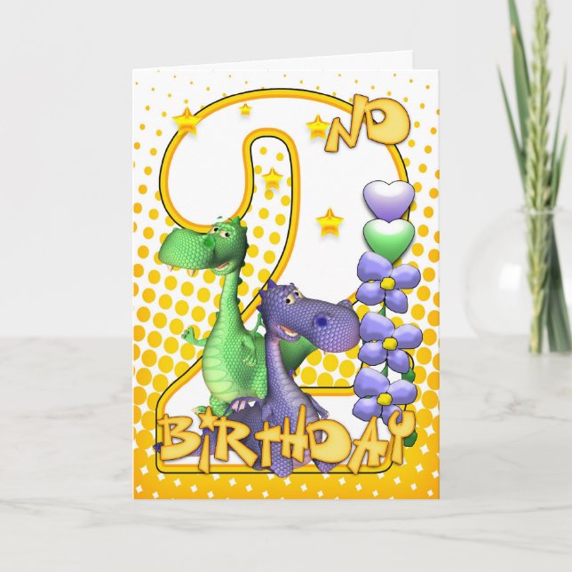 Tarjeta Segunda carta de cumpleaños de los gemelos - Peque (Anverso)