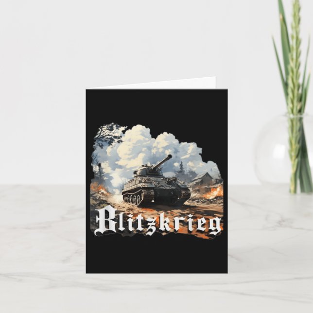 Tarjeta Segunda Guerra Mundial Blitzkrieg (Anverso)